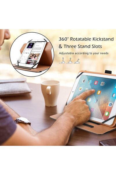 erorex حافظة عالمية للأجهزة اللوحية مقاس 9-10.1 بوصة، غطاء واقٍ مع حامل لجهاز 9 10 10.1 بوصة يعمل بنظام أندرويد...