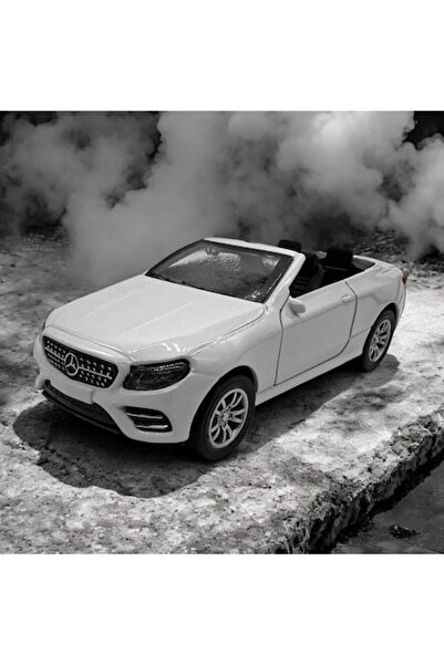 Vision XXI Metal Model Car, Mercedes CLK Convertible, White, 1:32 Scale