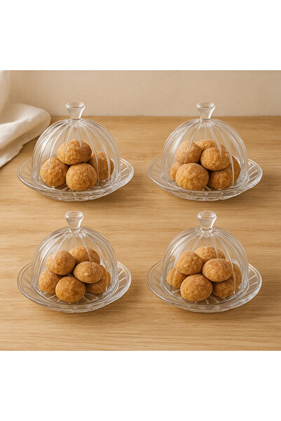 Dania Serving Platter with Lid - 20 x 15 cm for elegantly storing and serving desserts and appetizers