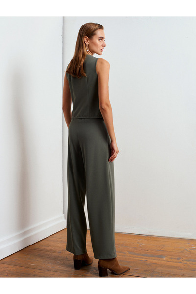 Dilvin 72189 Belted Trousers-Çağla