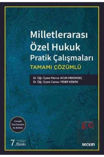Seçkin Yayıncılık Milletlerarası Özel Hukuk Pratik Çalışmaları