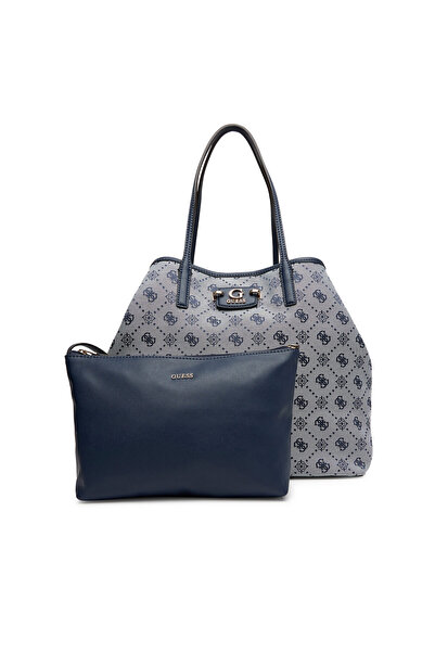 Guess Γυναικεία Τσάντα Χειρός Σκούρο Μπλε HWJP9654240