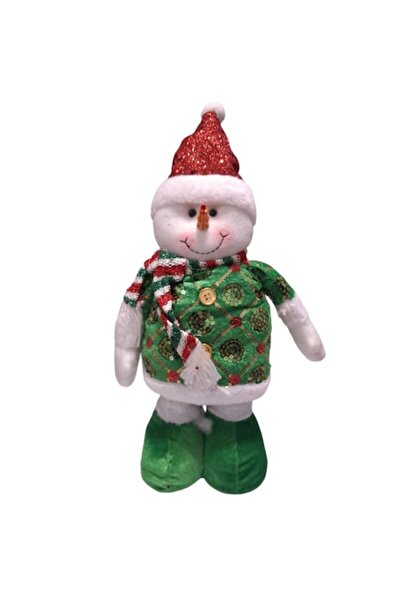 Vision XXI Om de zăpadă de pluș cu picioare reglabile, Vision XXI, h=40-57cm