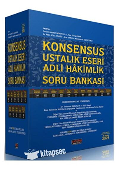 Savaş Yayınevi KONSENSUS Ustalık Eseri Adli Hakimlik Soru Bankası Savaş Yayın...