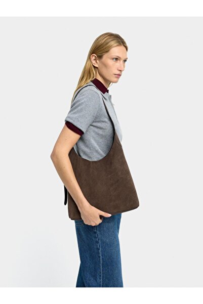 PARFOIS %100 Süet Deri Omuz Çantası