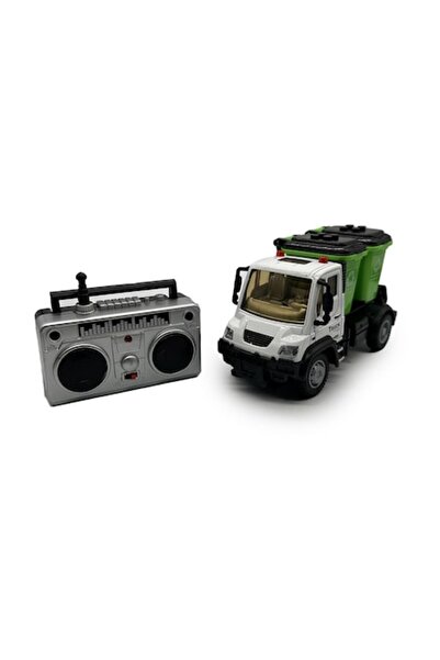 Vision XXI Mașină de gunoi cu telecomandă, cu 2 coșuri de gunoi, scară 1:64, ...