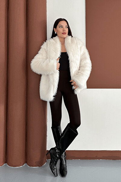 giyimmasalı Artificial Design Fur - Ekru