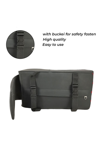 Mob Handrail Pad for Car Armrest Waterproof, Comfortable & Durable Protection Black/Red