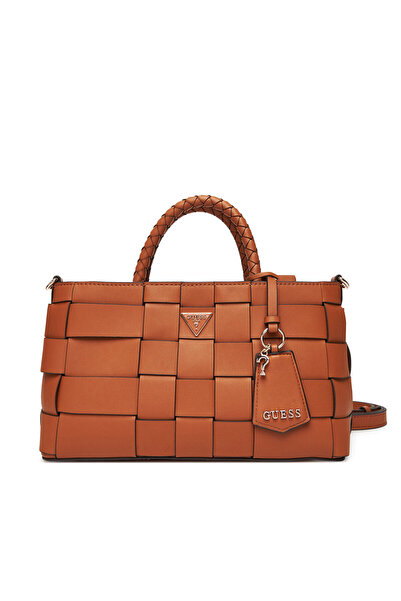 Guess Γυναικεία Τσάντα Χειρός Καφέ HWWG9661060