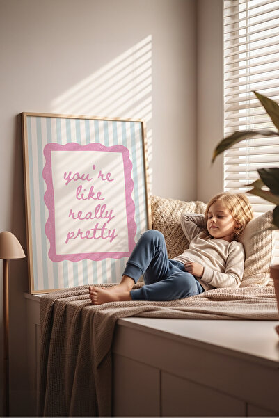 Posteria 3'lü Sevimli Hayaller, Çocuk Odası Dekoru, Pembe Çocuk Odası Tablosu, Poster Seti