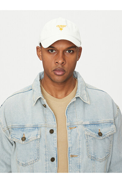 Guess Ανδρικό Καπέλο Μπέιζμπολ Λευκό F5GZ00WO07T