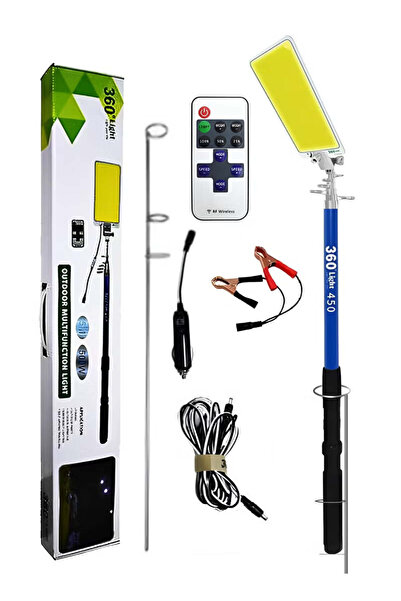 HAIZOL مصباح تخييم، مصباح ليد COB متعدد الوظائف خارجي مع جهاز تحكم عن بعد، 800 وات 5 أمتار