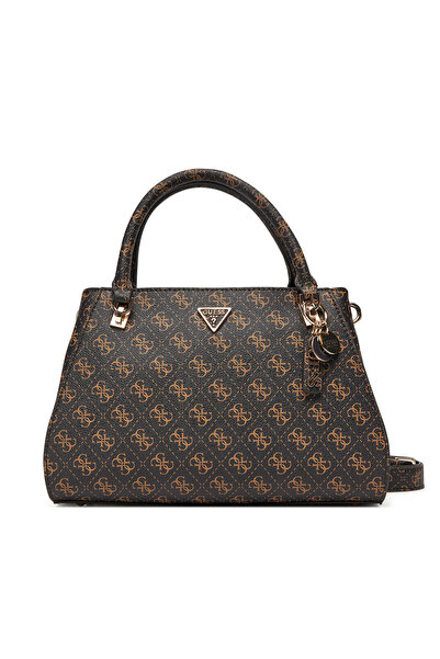 Guess Γυναικεία Τσάντα Χειρός Καφέ HWQG9672070