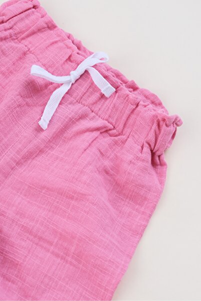 Bondberro Muslin Wide-Leg Girls' Trousers 100% Cotton