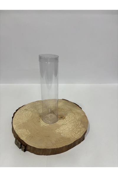 BURHAN AMBALAJ Silindir Asetat Kutu Çap 4.5 cm Yükseklik 17 cm [10 Adet Monta...