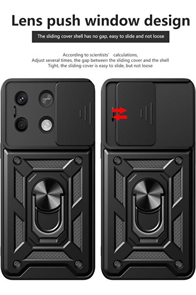 erorex 1+2 For Infinix Note 40 Pro 5G Case With Screen Protector, Built-In Sliding Camera Cover And…