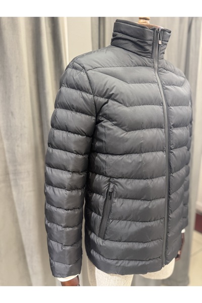 DOĞUŞARSLAN Rüzgar geçirmez elyaf dolgulu erkek şişme mont