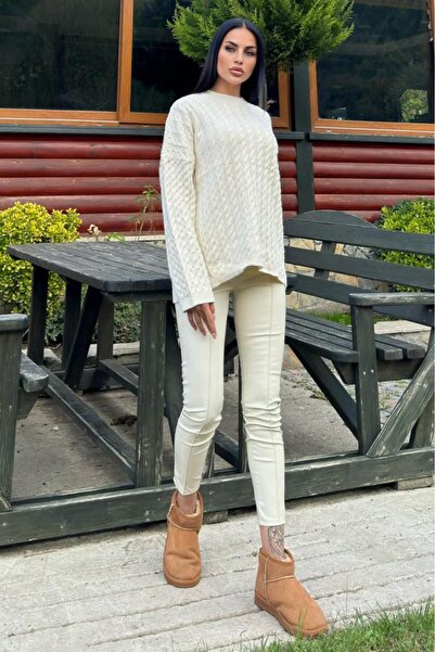 Pasaklı Giyim Women's Leggings Pants, Elastic Waist at Back, Stretchy 3655220