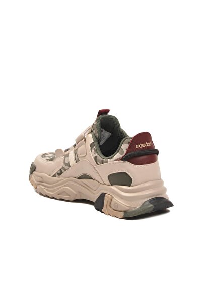 WALKWAY 2021 F Cream-Khaki-Burgundy Seasonal Children's Sports Shoes