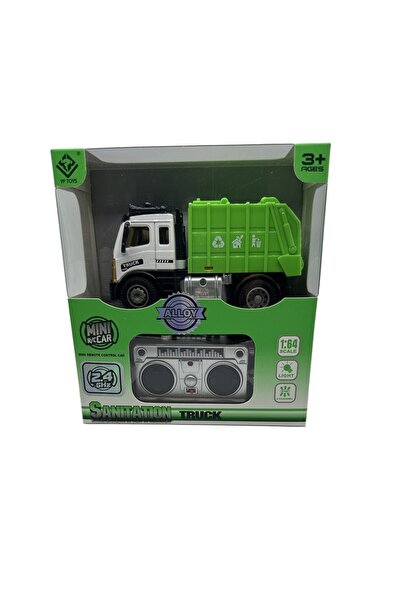 Vision XXI Remote Control Garbage Truck, Sanitation Truck, 1:64 Scale, 13.5 cm,