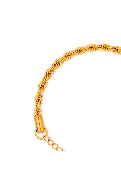 IMMACULATI Brățară Ropie din oțel inoxidabil placat cu aur de 18k, impermeabi...