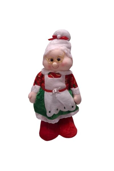 Vision XXI Jucărie de pluș Doamna Crăciun cu picioare reglabile, Vision XXI, h=40-57cm
