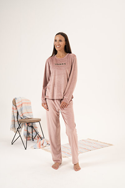 Estiva SET DE PIJAMĂ IMPRIMATĂ DE CATIFEA