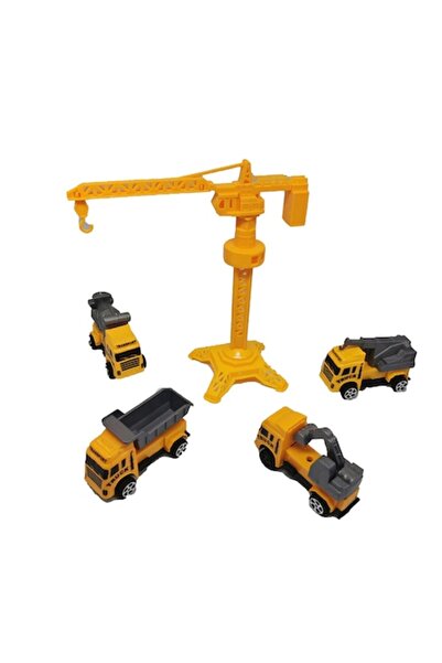 Vision Set Crane and 4 Construction Vehicles 32x21cm, VisionXXI