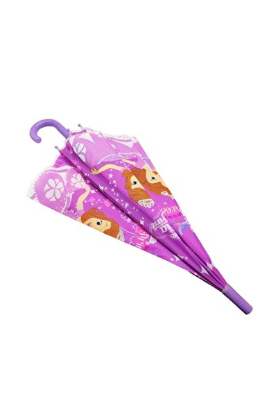 Vision Children's Automatic Transparent Umbrella with Princess Designs - 90x60cm