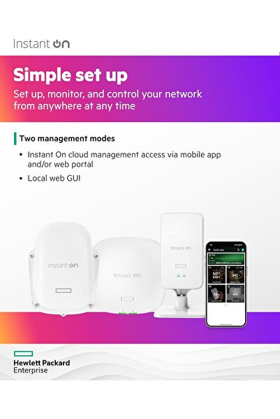 HPE Networking Instant On Access Point AP12 3x3 WiFi 5 Indoor Wireless