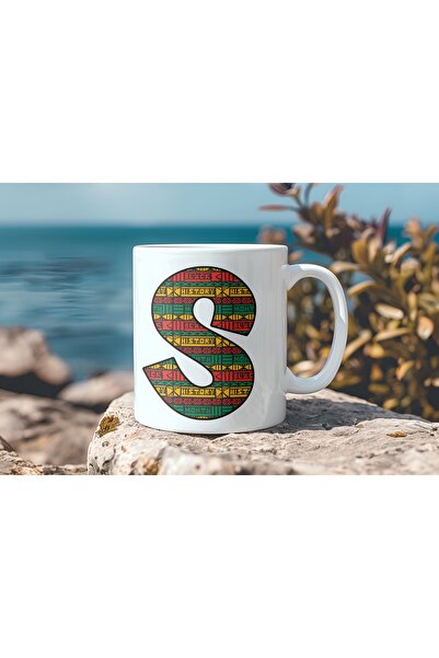 Beramussa كوب بنمط عرقي على شكل حرف S - كوب شاي وقهوة على الطراز الأفريقي - ه...