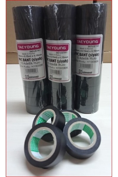 egt Elektrikçi Bandı Siyah Izole Elektirik Bant Bandı Pvc