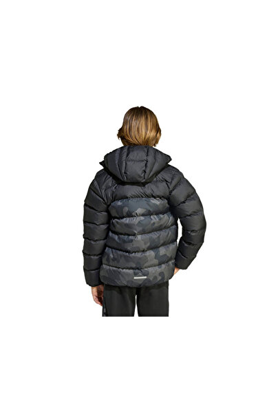 adidas J Sd Aop Jkt Çocuk Günlük Mont JL7399 Siyah