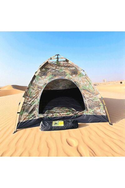 HAIZOL خيمة تخييم رقمية منبثقة أوتوماتيكية من ويفز، خيمة قبة تتسع لـ 3-4 أشخا...