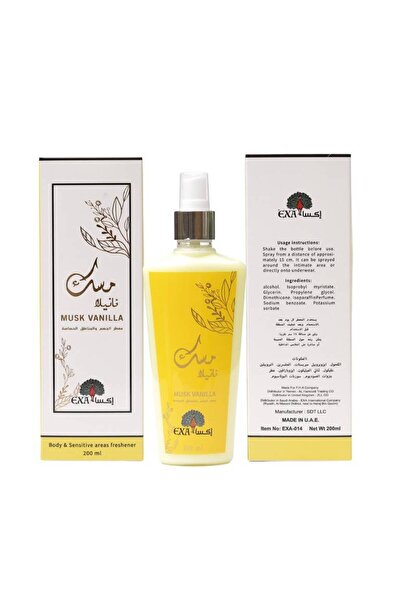 EXA معطر للجسم برائحة المسك والفانيليا 200 مل