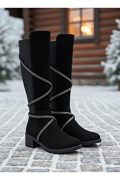 Gold Step KADIN TAŞLI STREÇ ÇİZME