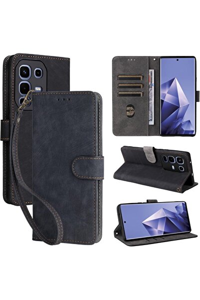 erorex For Infinix Note 50S 5G Flip Cover With Detachable Lanyard, Pu Leather Full Body Protection…