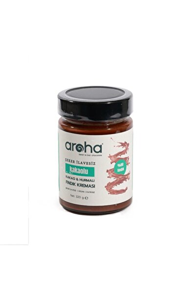 AROHA Çikolatalı Hurmalı Fındık Kreması %80 Fındık 320gr