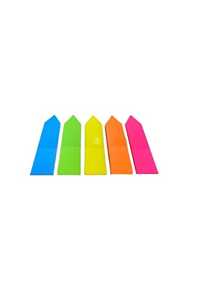 Vision Sticky Notes Vision, arrow shape, 5 neon colors, 25 sheets/color, 12x45