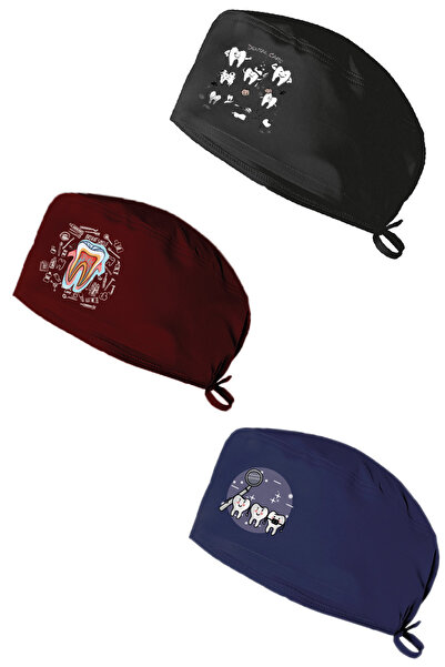 bonecim 3lü Set Diş hekimi cerrahi bone doktor hemşire hastane bonesi