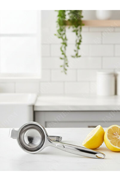 EMPIEM Şık tasarım A Kalite Paslanmaz Çelik Limon Sıkacağı