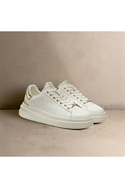 Guess Γυναικεία Αθλητικά Παπούτσια Λευκά FLTELBLEM12