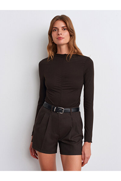 Dilvin 32112 Büzgülü Top-Koyu Kahve