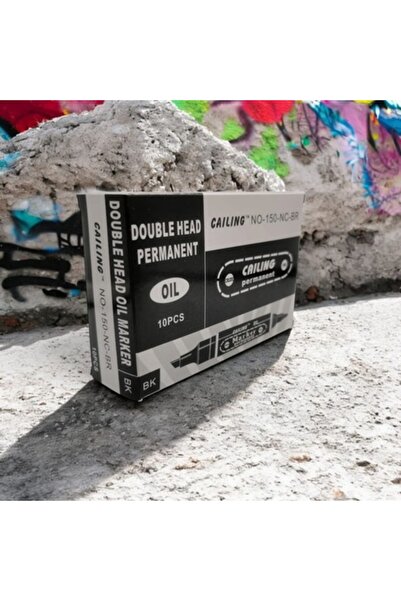 Vision XXI Set 10 permanent markers NC150, double tips - chisel and round - oil-based,