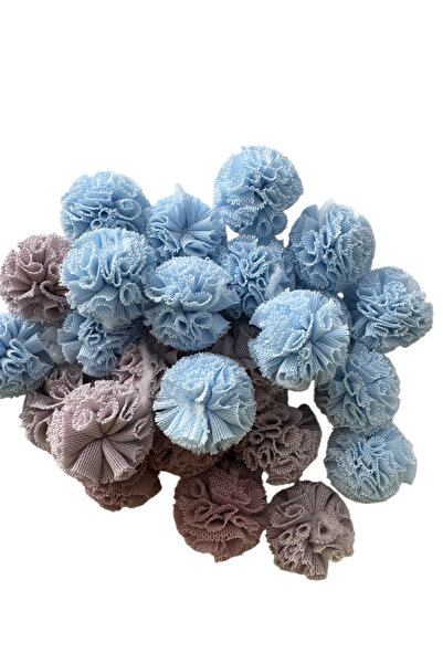Kalben Kumaş Tulle Pompom 2 cm 25 Pieces