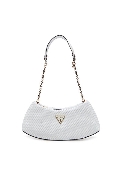 Guess Γυναικεία Τσάντα Χειρός Λευκή HWWG9638170