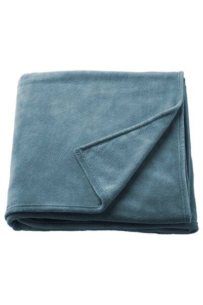 IKEA TRATTVIVA Bedspread, dark grey-blue, 150 x 250 cm