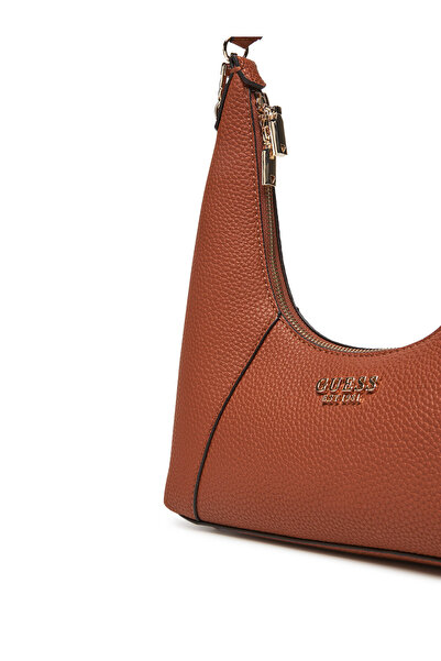 Guess Γυναικεία Τσάντα Χειρός Καφέ HWBG7334170