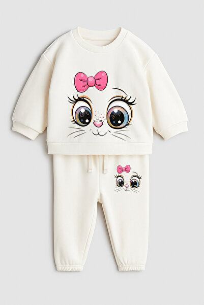 MYADA Premium Organic Kitten Printed Top and Bottom Set 24519