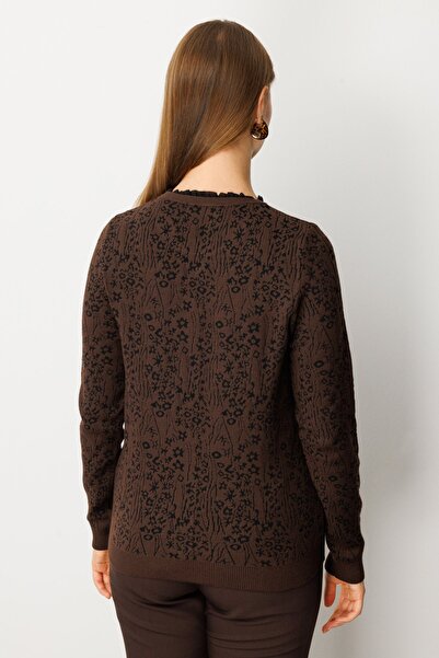 ON Трикотажен пуловер с волани